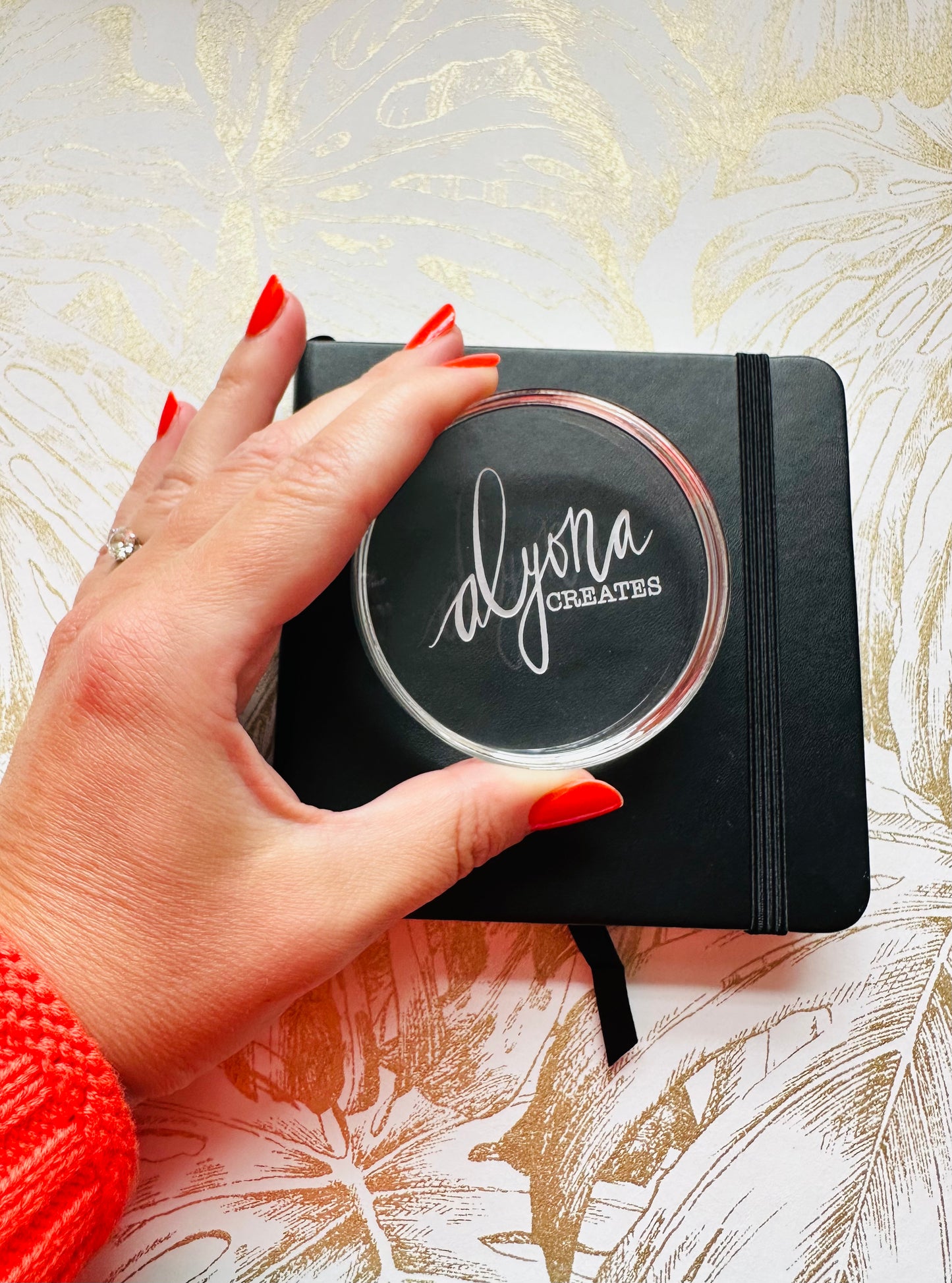 Alyona Creates Round Acrylic Block 7cm