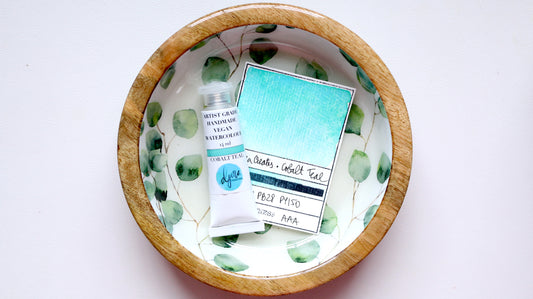 Handmade Watercolour, 14ml Tube, Cobalt Teal