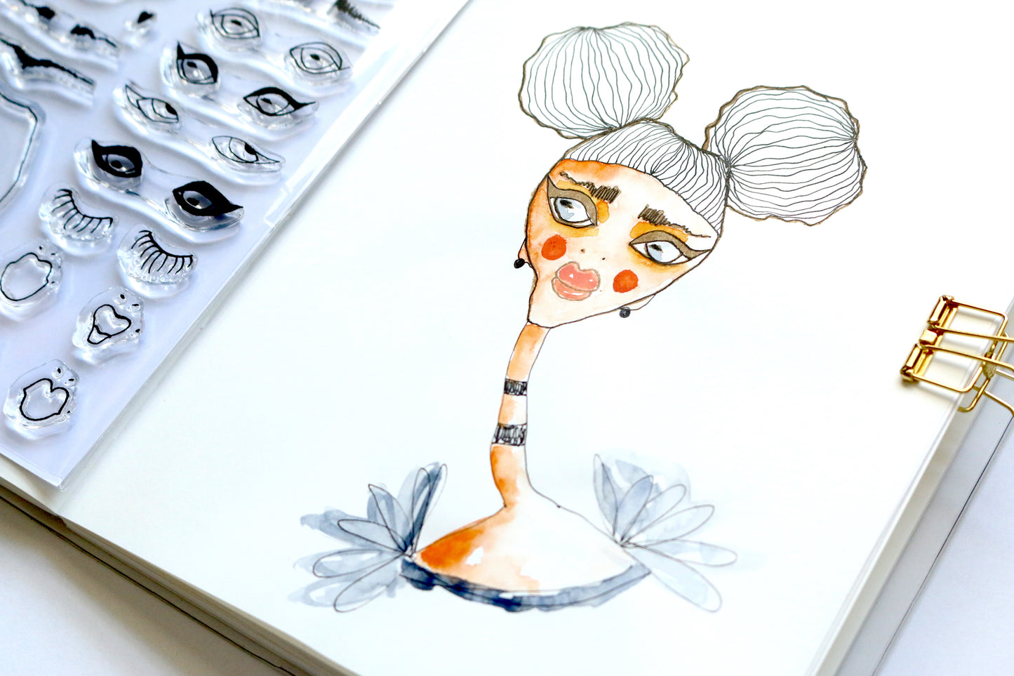 FOTD A6 Alyona Creates Clear Stamp Set