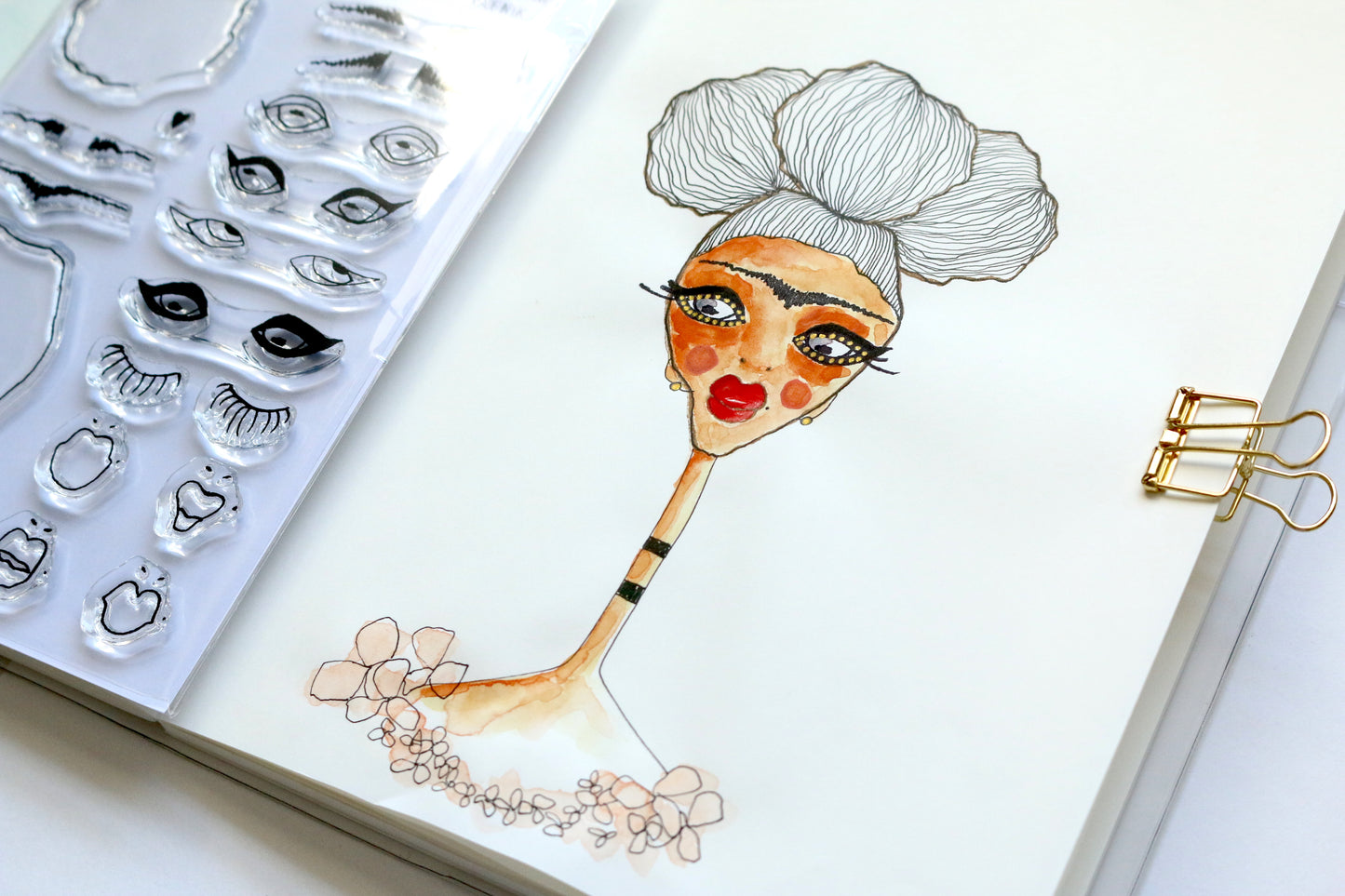 FOTD A6 Alyona Creates Clear Stamp Set
