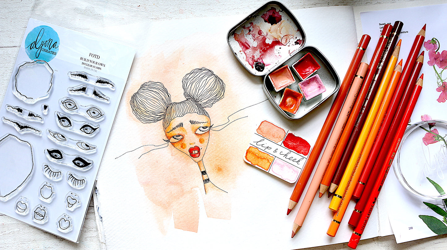 FOTD A6 Alyona Creates Clear Stamp Set