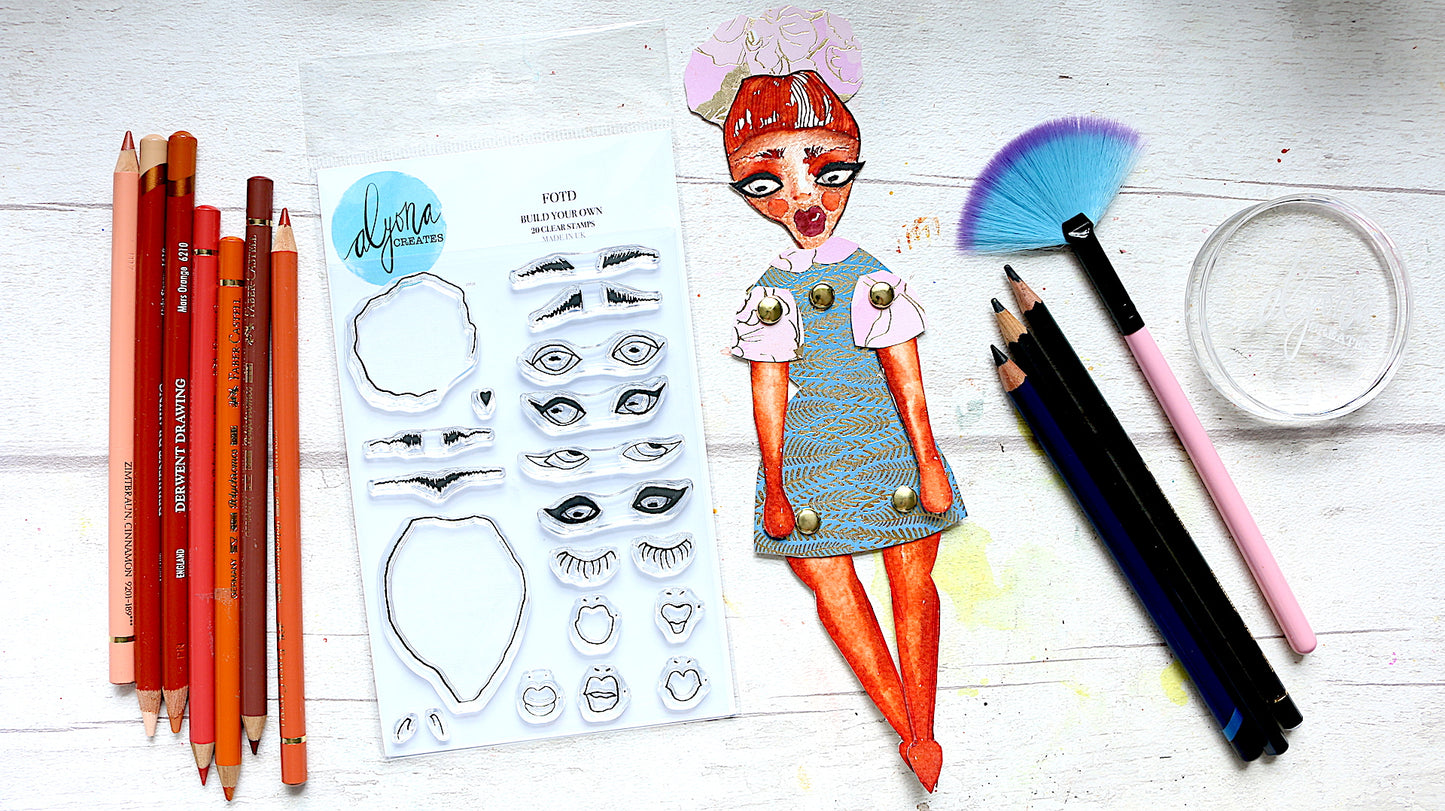 FOTD A6 Alyona Creates Clear Stamp Set