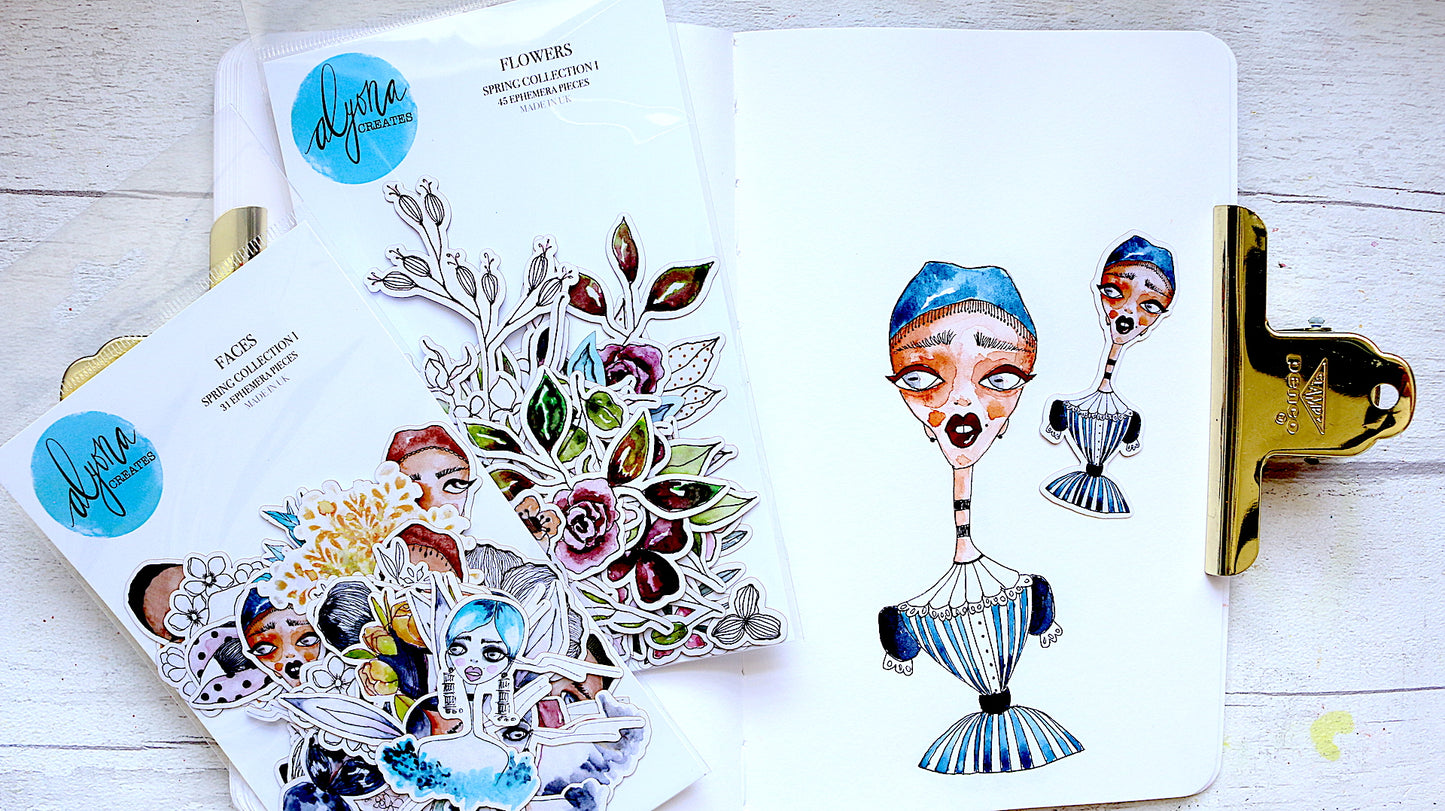Alyona Creates FACES Spring Collection I Ephemera Set