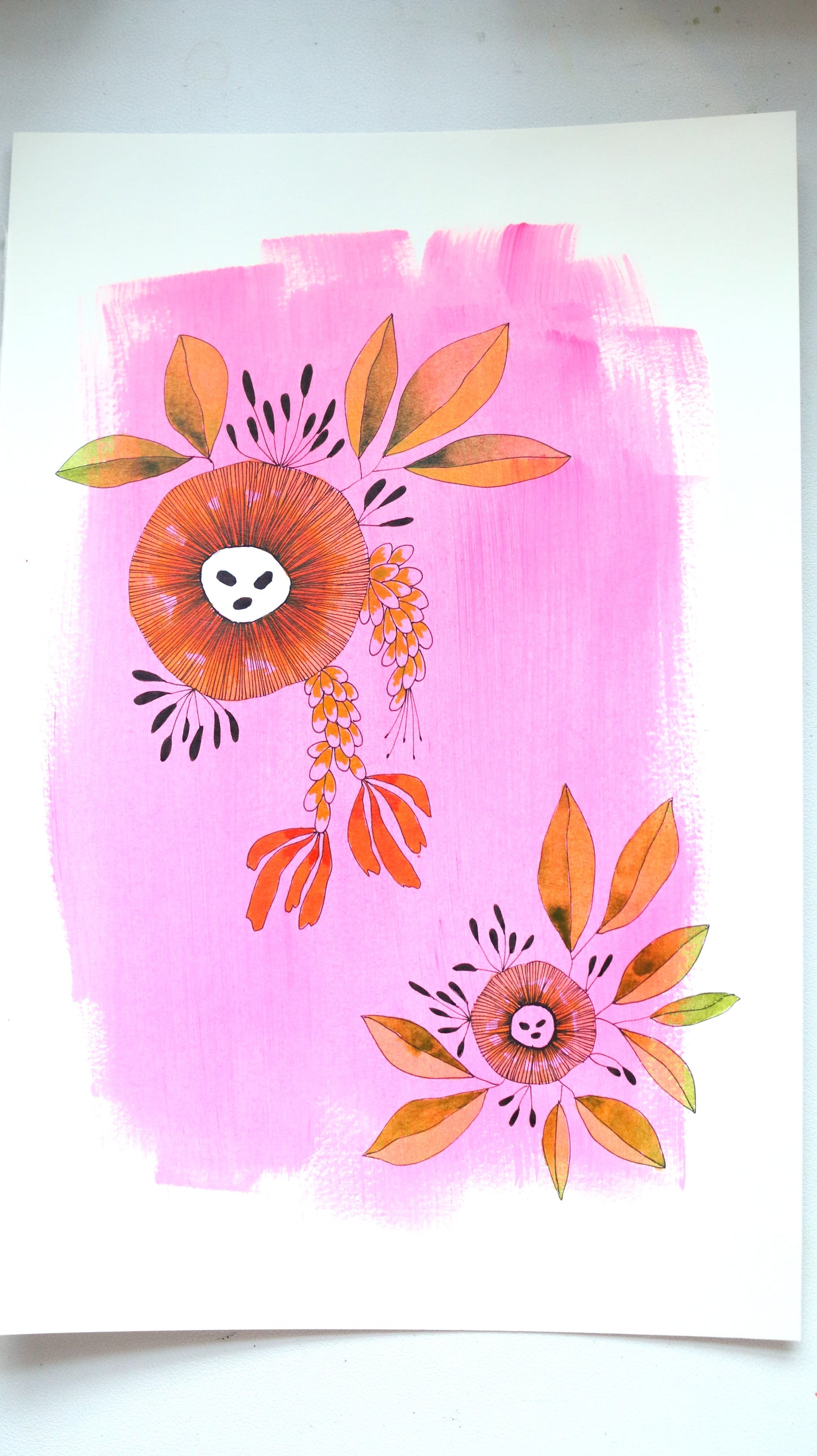 Pink Mini Series: #2 Botanical Painting