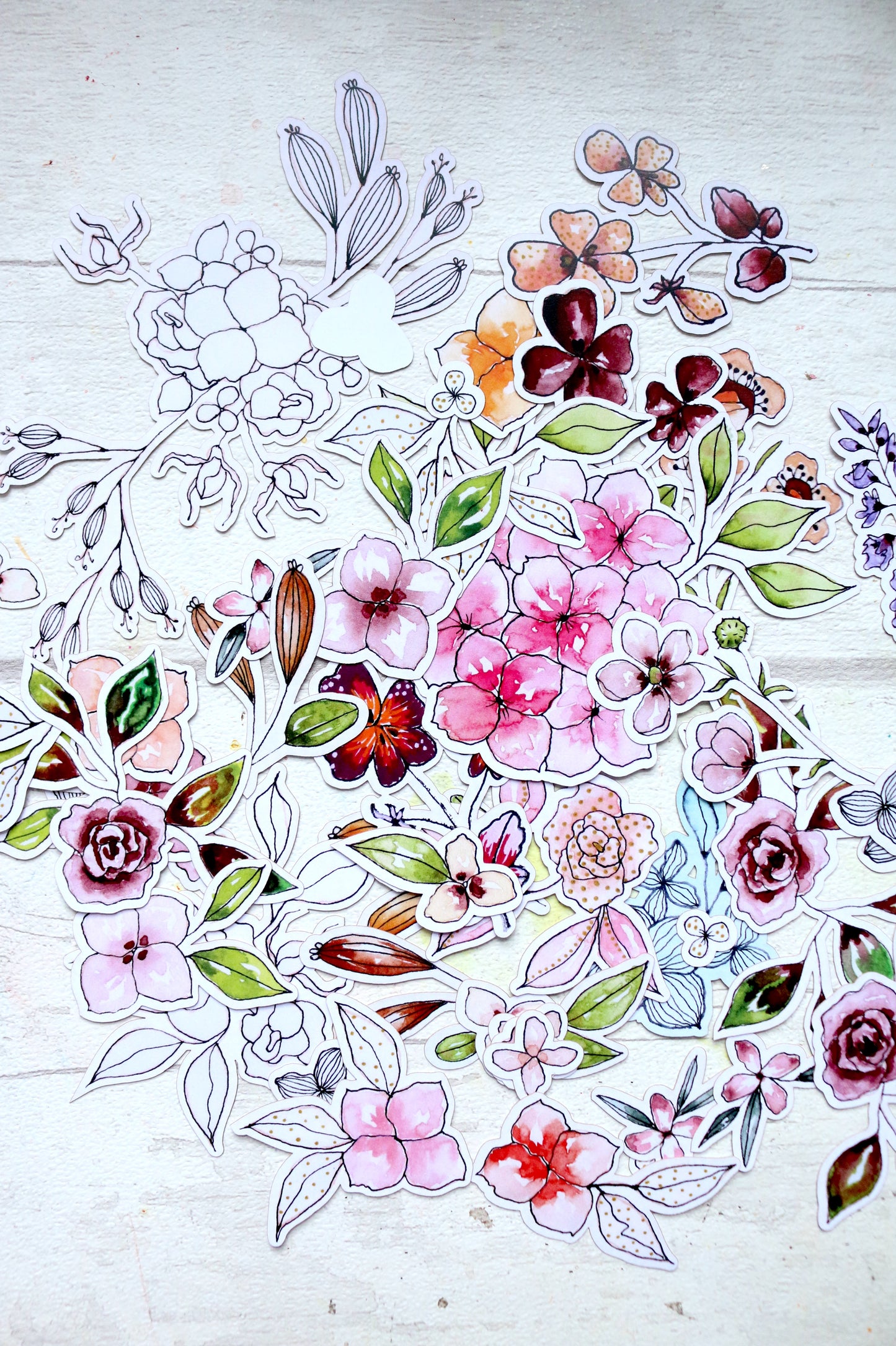 Alyona Creates FLOWERS Spring Collection I Ephemera Set
